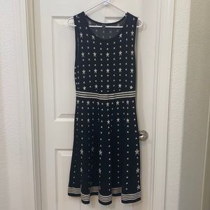 Black Sleeveless Star Dress